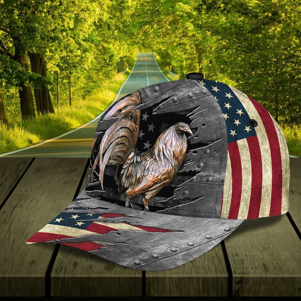 American Rooster 3D Printed Cap