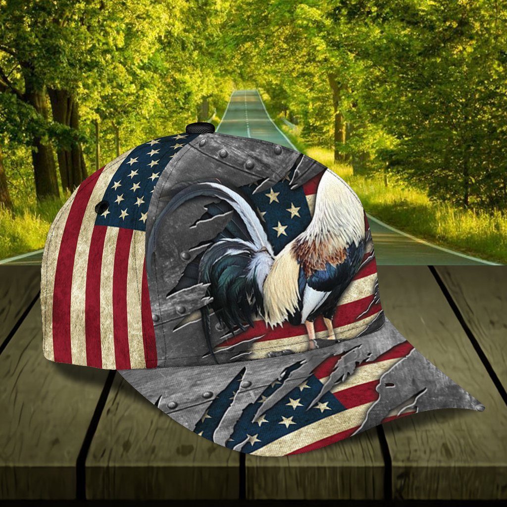 American Rooster 3D Printed Cap