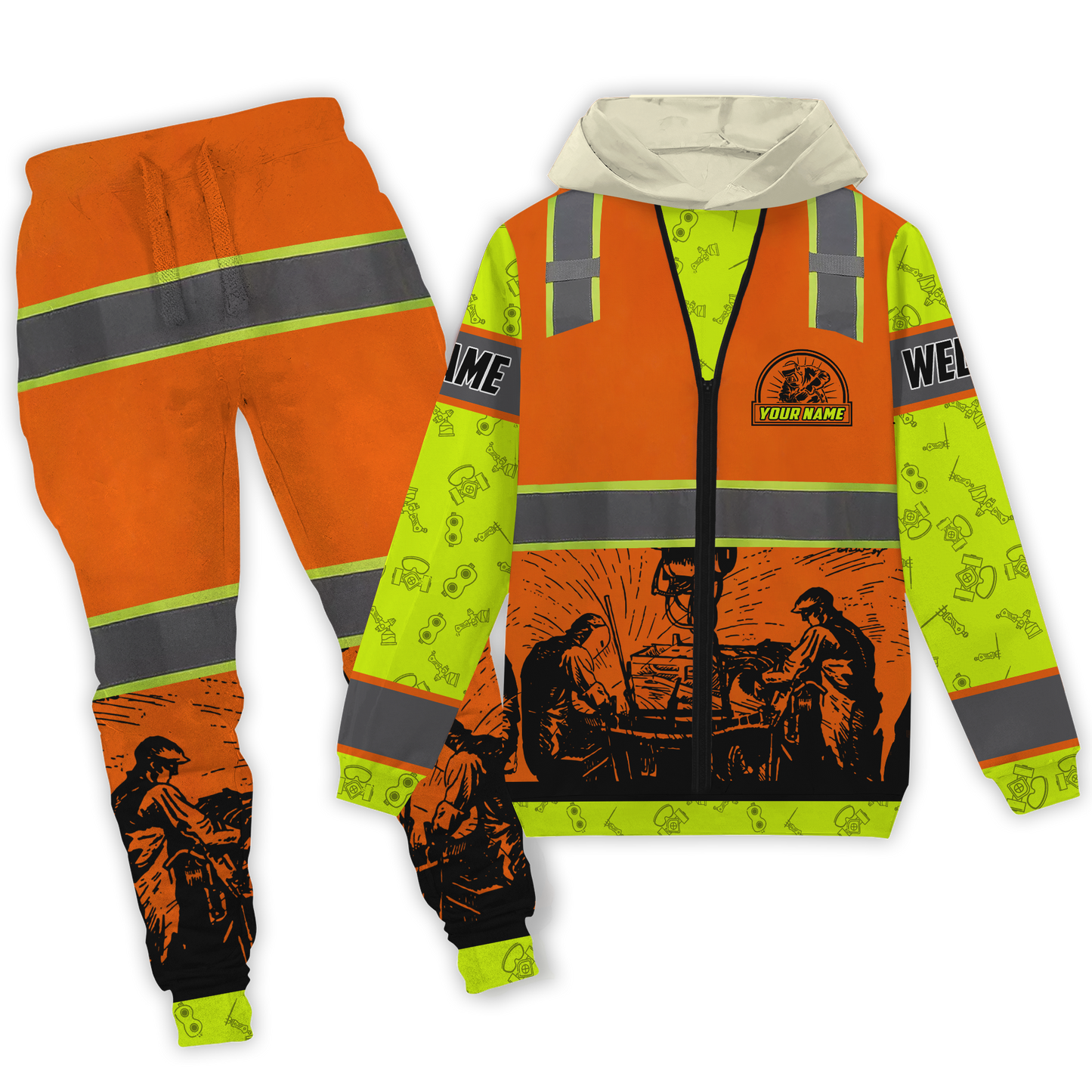 Tmarc Tee Personalized Welder Sweatpant & Hoodie Welding Combo