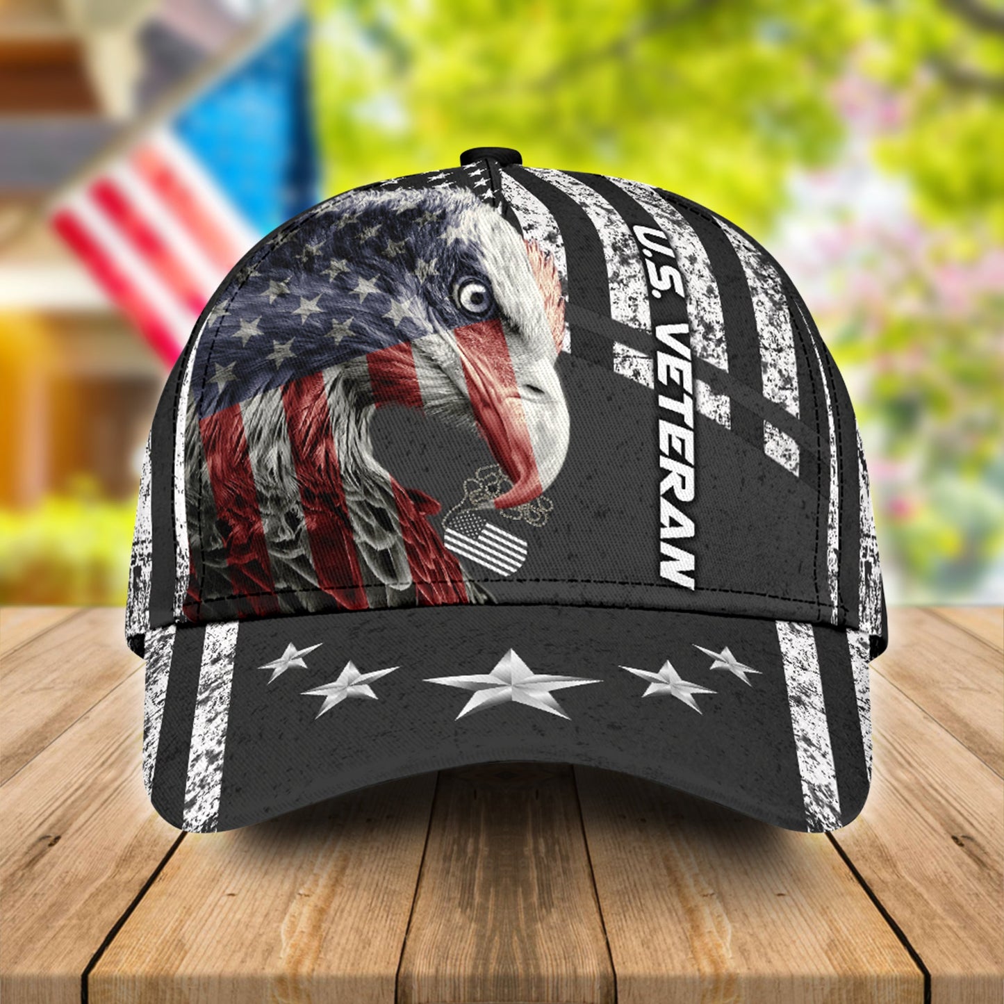 US Veteran Eagle Flag Classic Cap