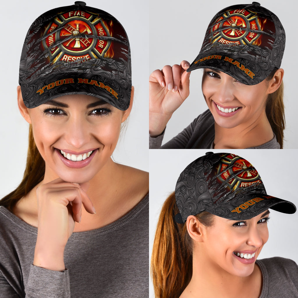 Customize Name Firefighter Classic Cap