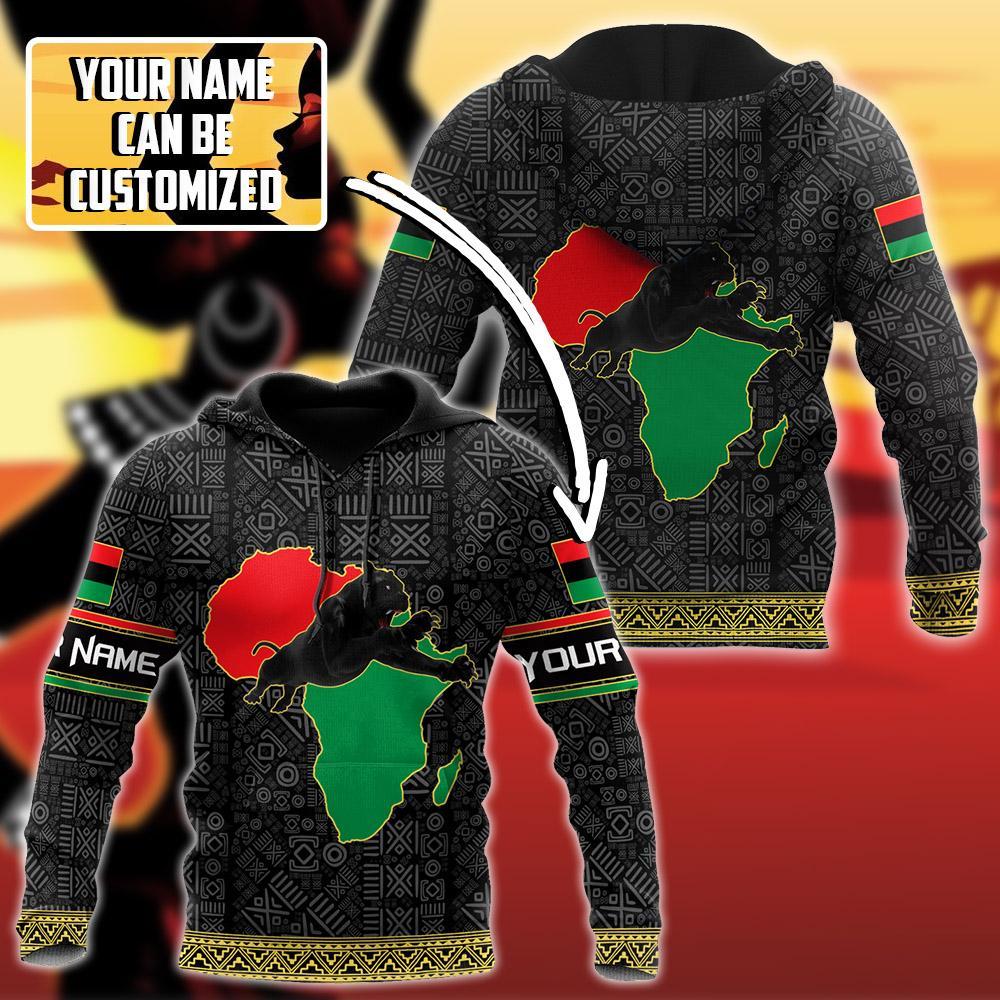 African American Persionalized Your Name 3D All Over Printed Shirts JJ26052103 KT