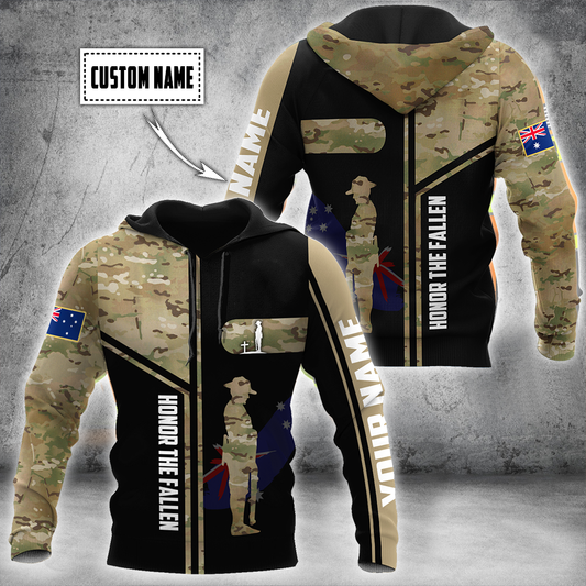 Tmarc Tee Custom name Australia Army Camo 3D Design print shirts ver.1