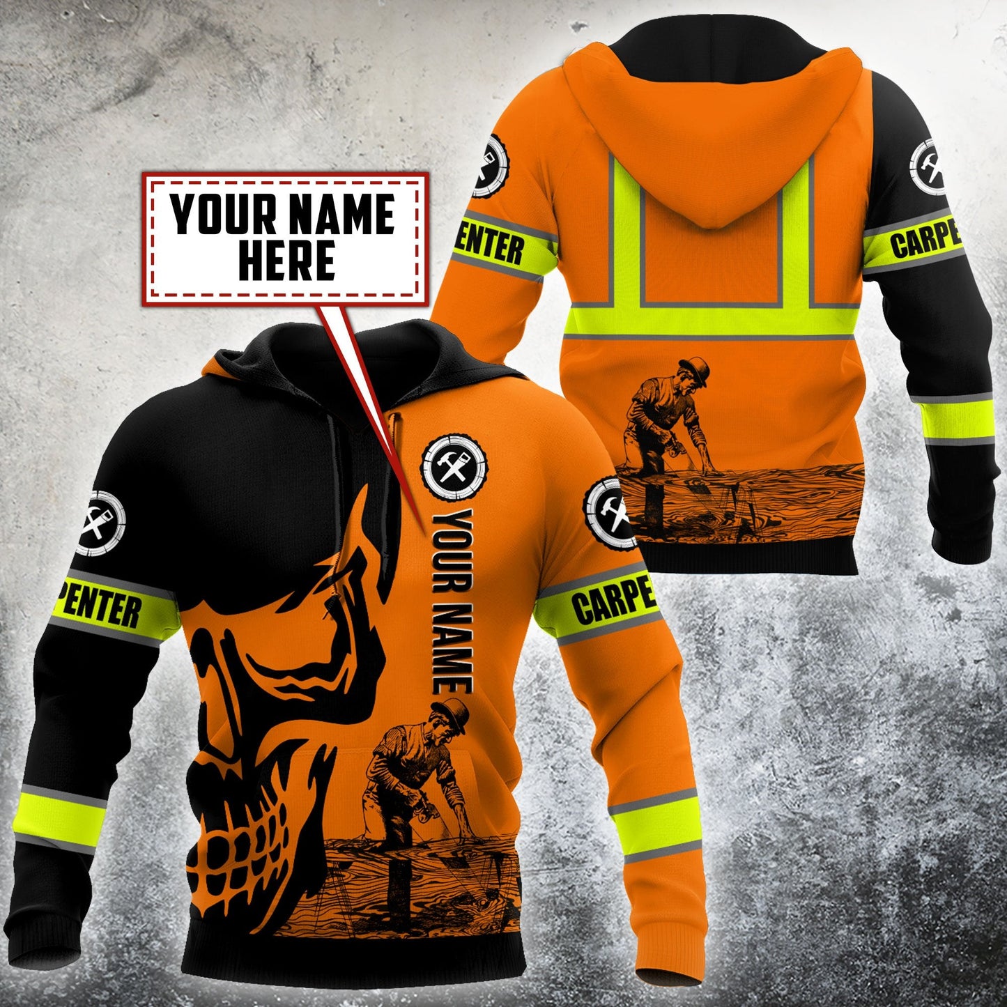 Tmarc Tee Personalized Name Carpenter 3D Printed Combo Hoodie + Sweatpants NTN29052102