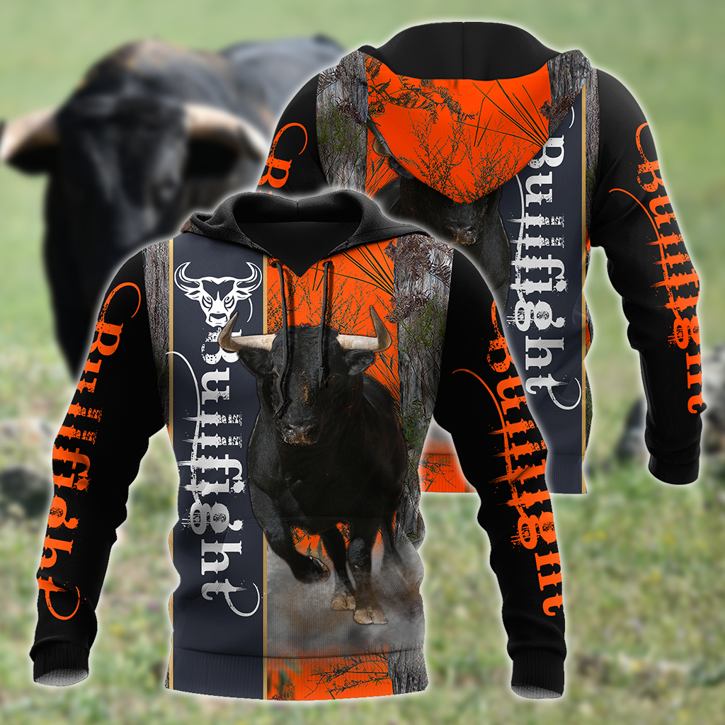 Bullfight Persionalized Name 3D All Over Printed Shirts
