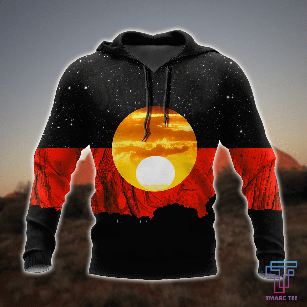 Tmarc Tee Australia Koori Kangaroo Aboriginal Flag™ All Over Print Hoodies HC