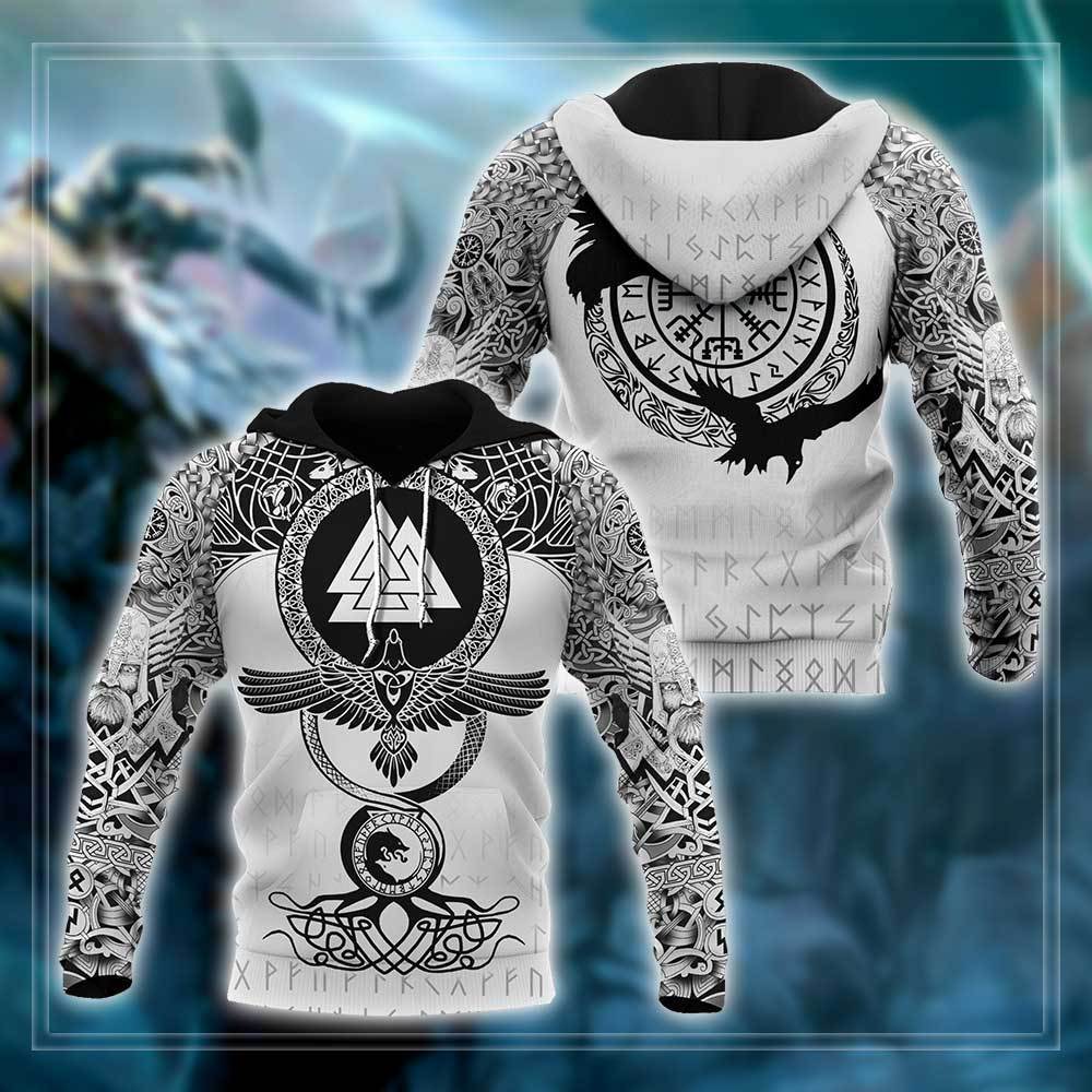 Viking Warrior Tattoo 3d All Over Printed