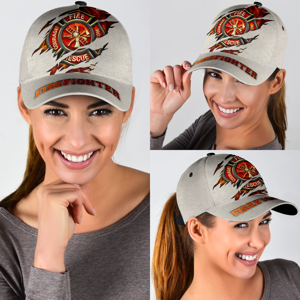 Customize Name Firefighter Classic Cap