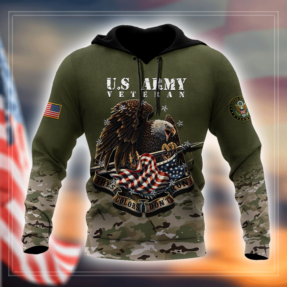US Veteran 3D All Over Printed Hoodie