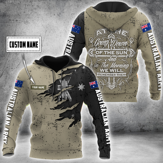 Tmarc Tee Custom name Australian Army Camo 3D Design Print Shirts