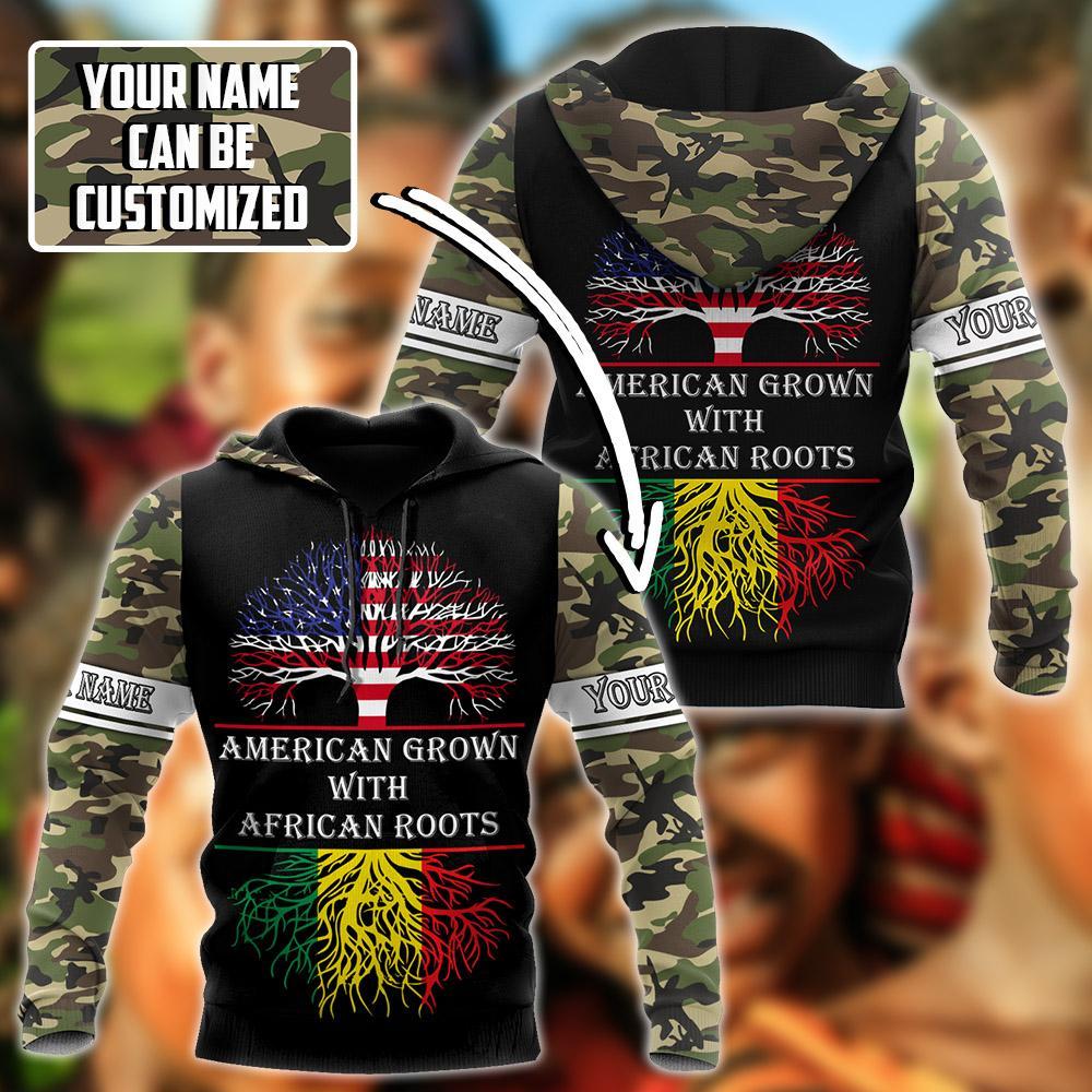 African American Persionalized Your Name 3D All Over Printed Shirts JJ26052105 KT