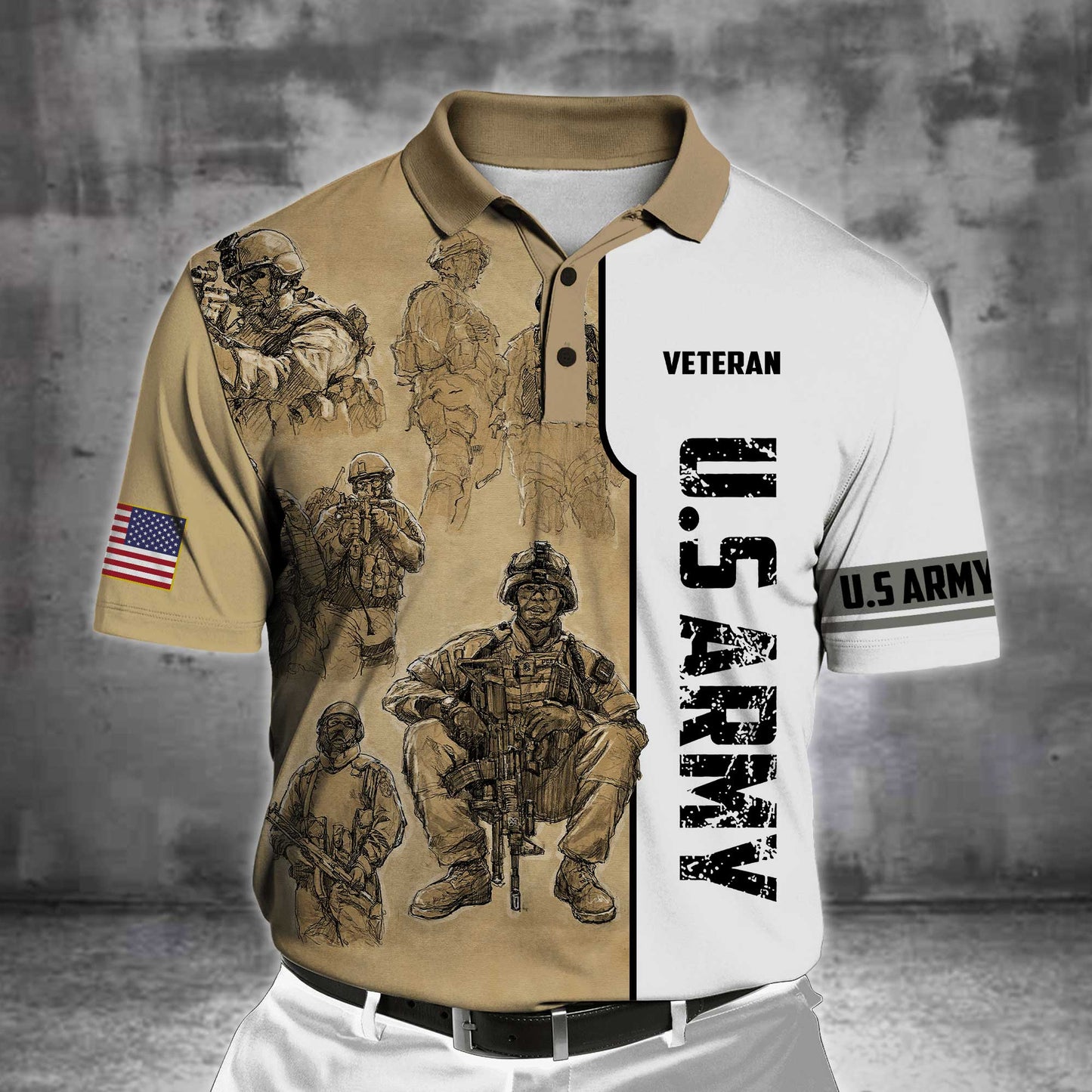 US Veteran 3D All Over Printed Unisex Hoodie