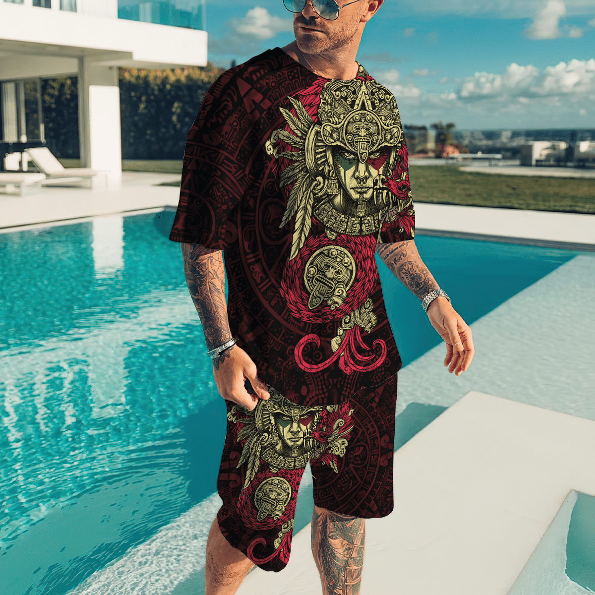 Aztec Mexican 3D All Over Printed Unisex Shirts DQB13072101