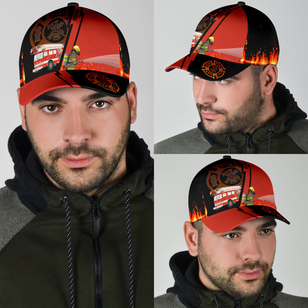 Customize Name Firefighter Classic Cap