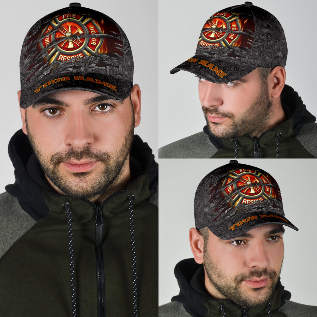 Customize Name Firefighter Classic Cap