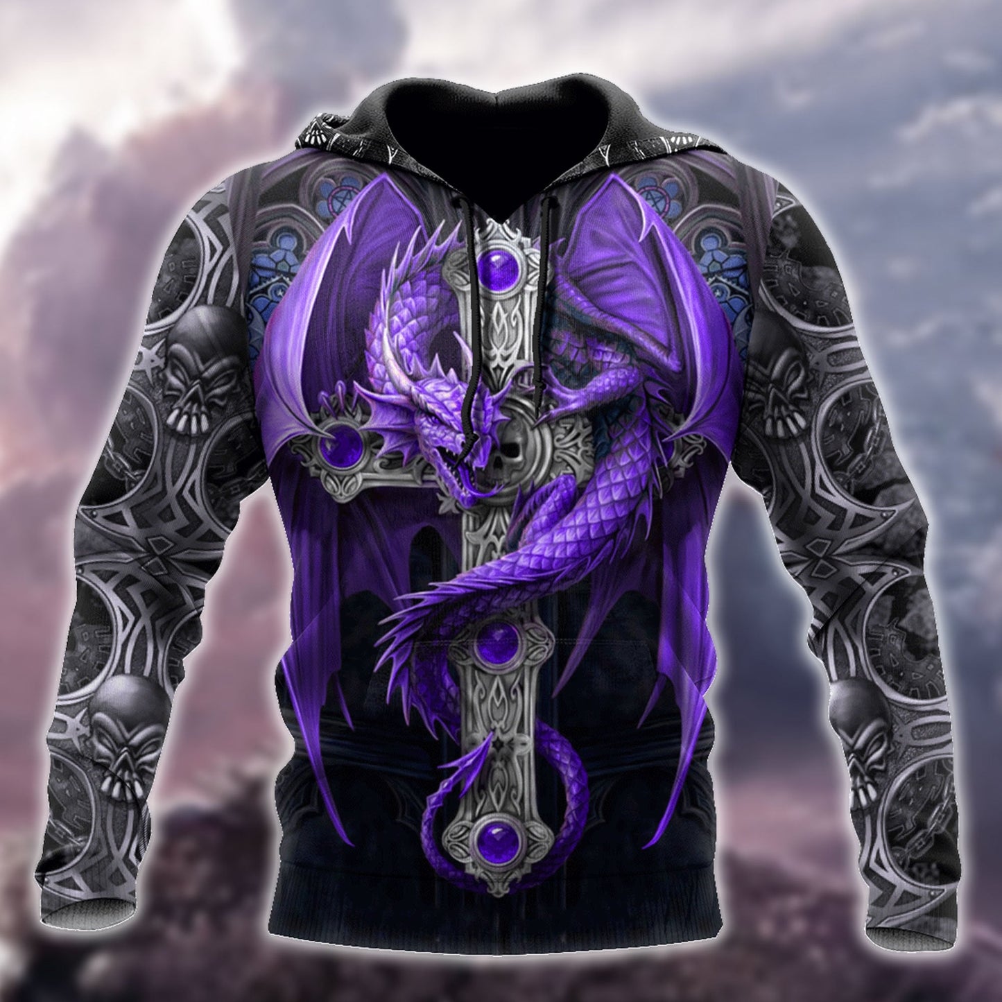 Tmarc Tee Dungeons and Dragons Purple Tattoo 3D All Over Printed Shirts