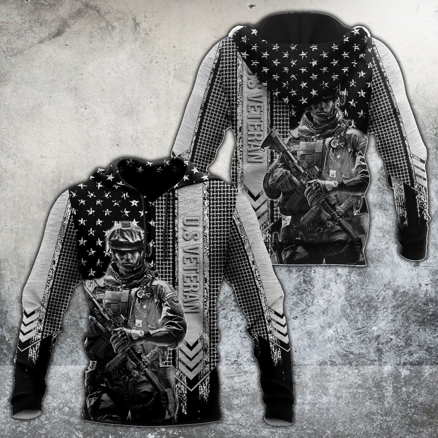 US Army Veteran Camo 3D All Over Printed