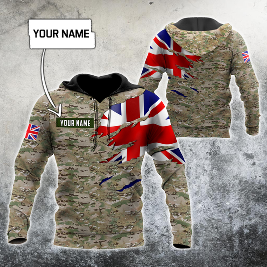 Tmarc Tee Remembrance UK in my heart Camo 3D print shirts