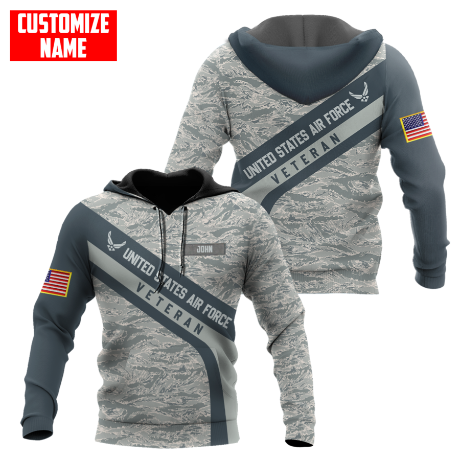 Premium Unique U.S Air Force Veteran Polo All Over Printed Personalized Shirt