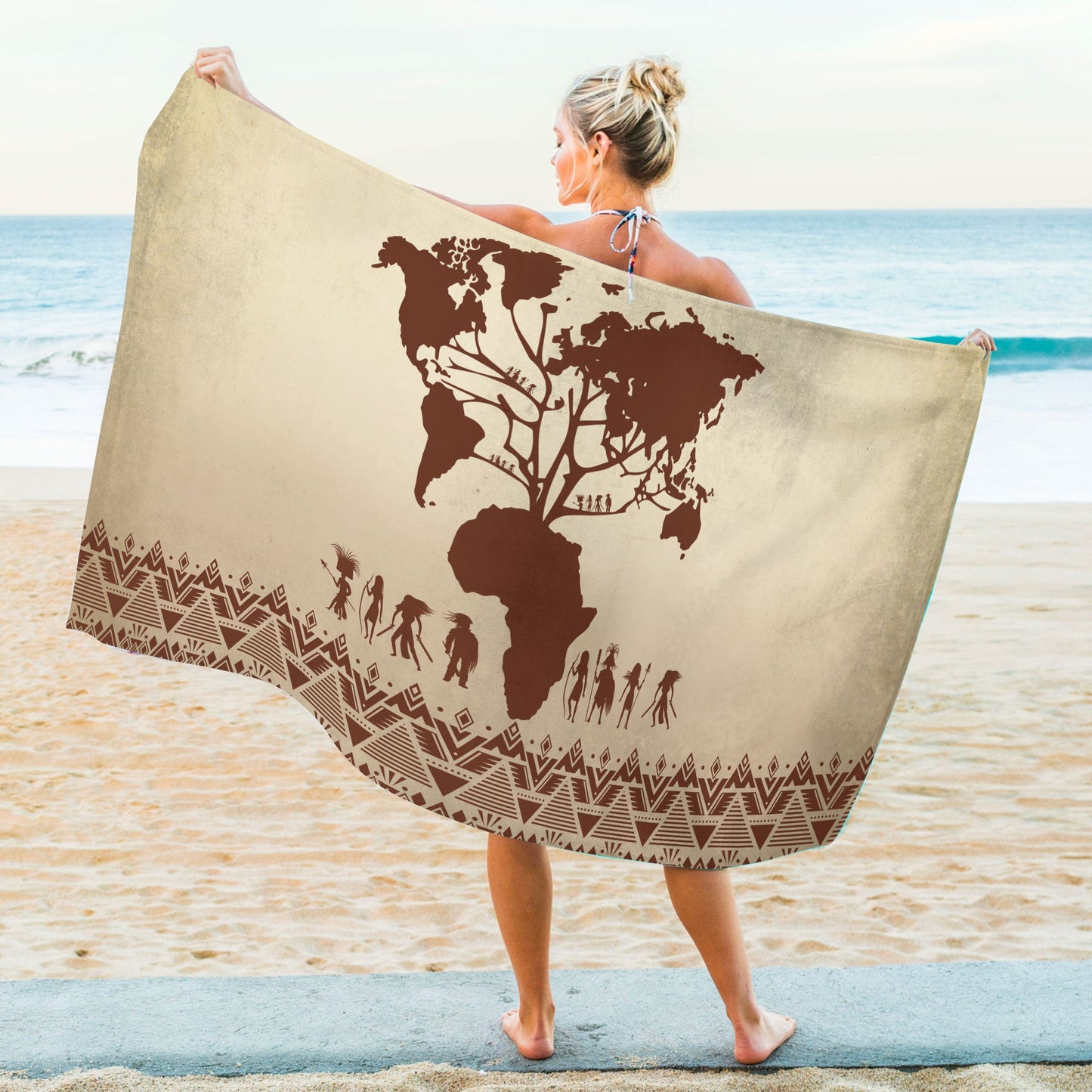 African Girl No 1 Summer Beach Towel NTN07032001