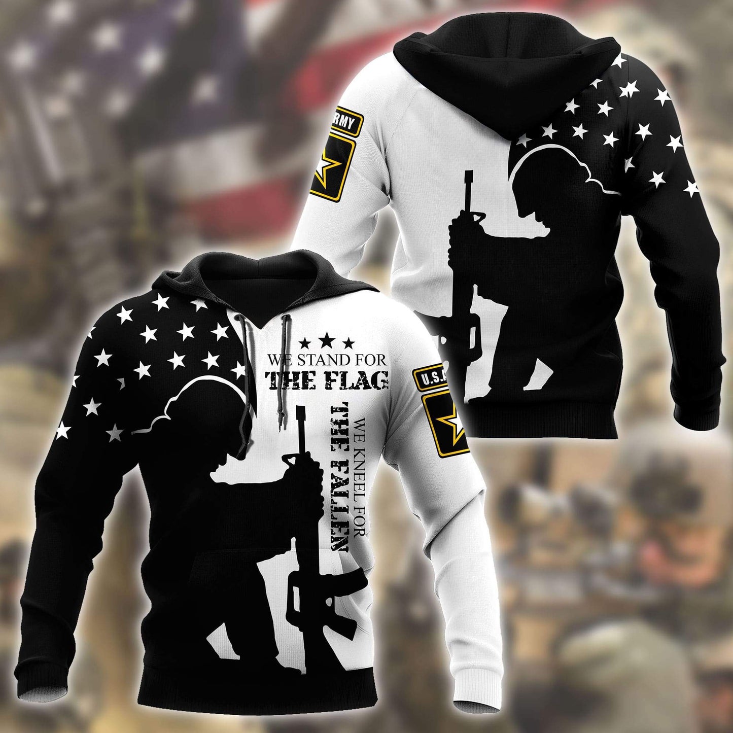 We Stand For The Flag - US Army 3D All Over Printed Shirts