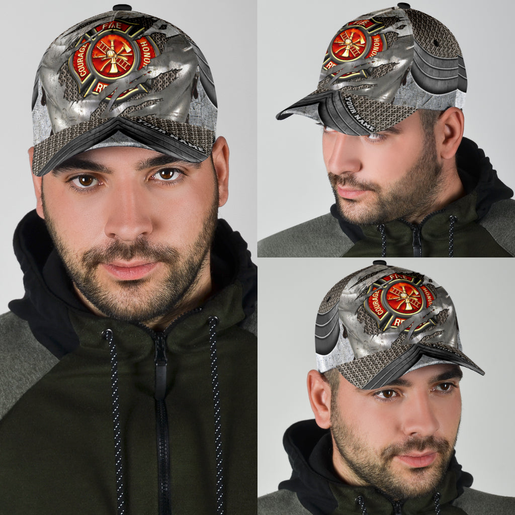Customize Name Firefighter Classic Cap