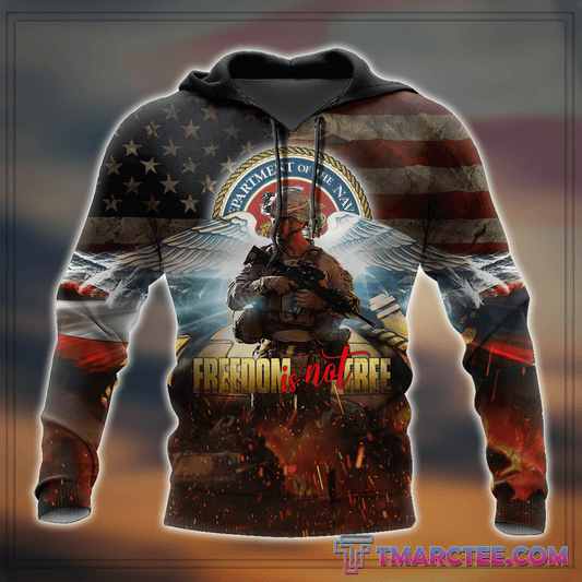 Veteran Freedom is not Free 3D All Over Printed Unisex Shirts