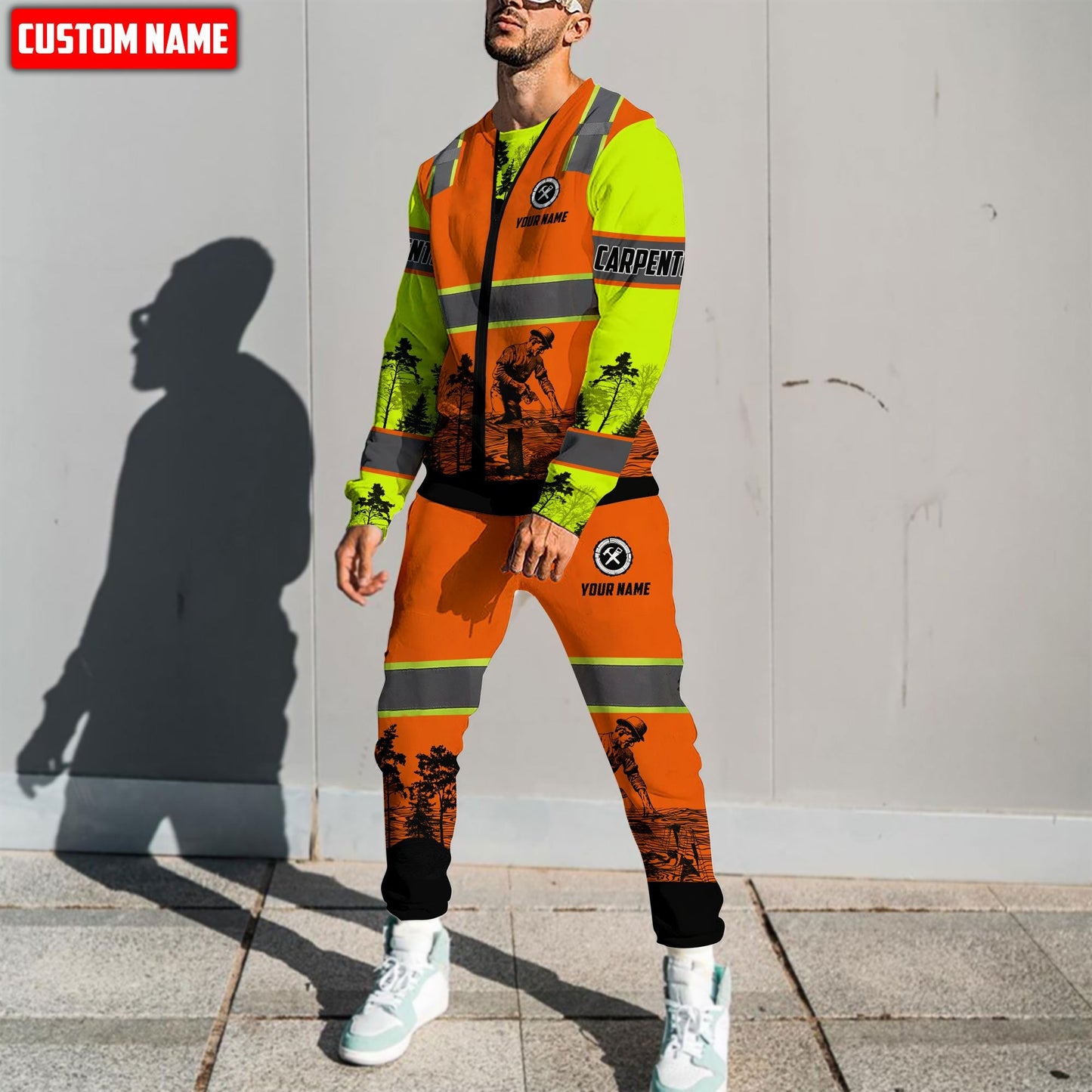 Tmarc Tee Personalized Name Carpenter 3D All Over Printed Combo Sweater and Sweatpant NTN08062105