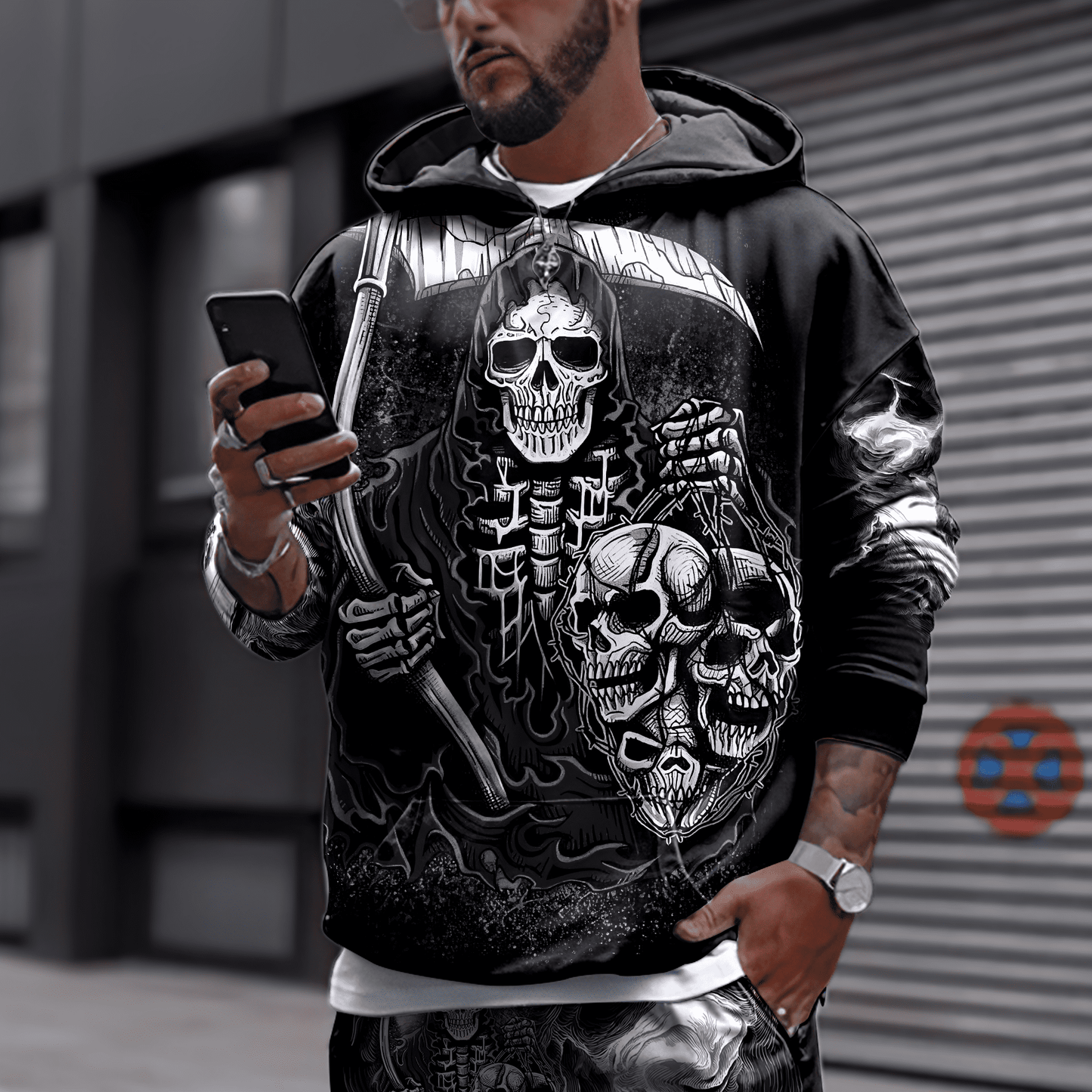 Tmarc Tee Skull 3D All Over Printed Unisex Shirts
