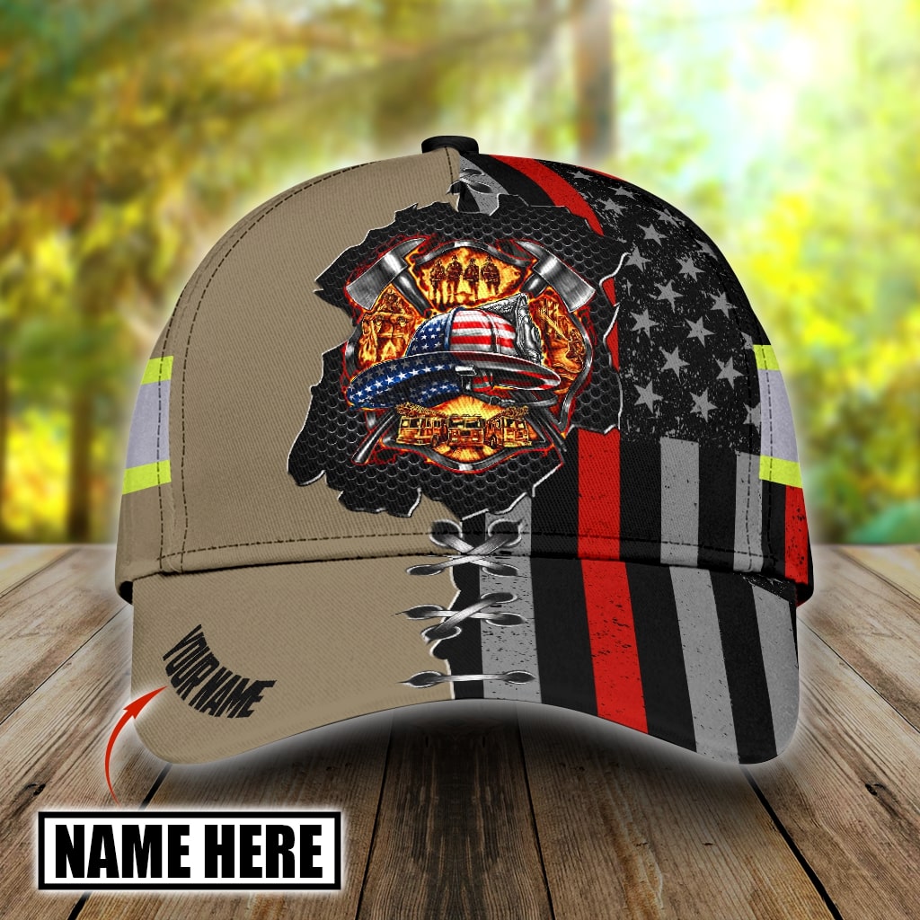 Customize Name Firefighter Classic Cap