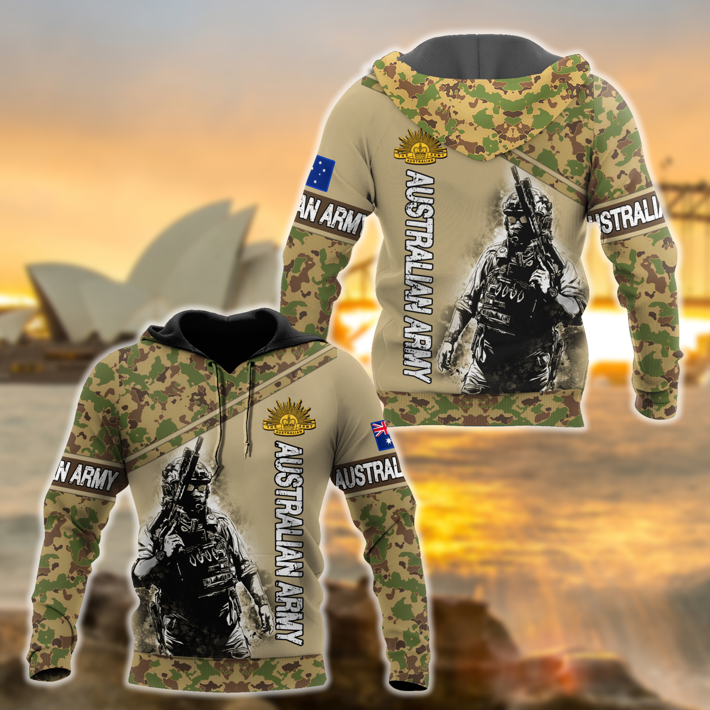 The Australian Army 3D All Over Printed Shirts DA13032104