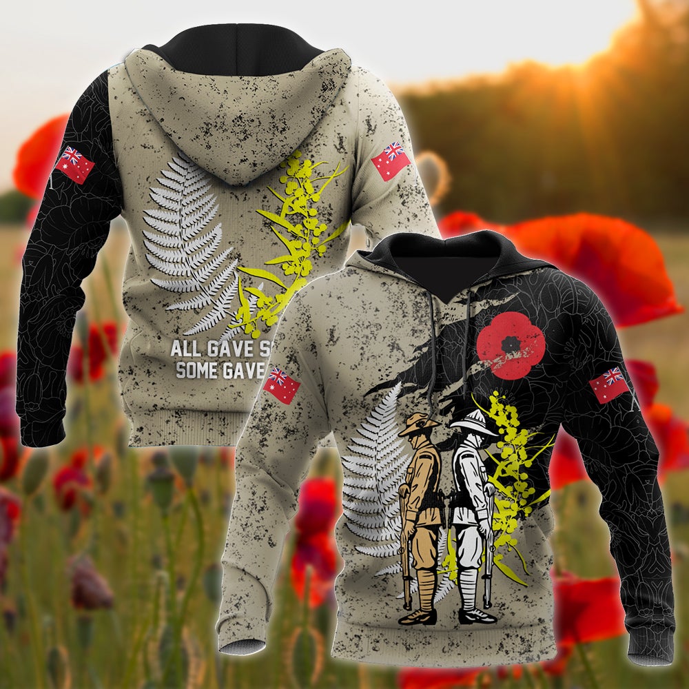 Tmarc Tee Anzac day in my heart Australia and Kiwi 3D print shirt