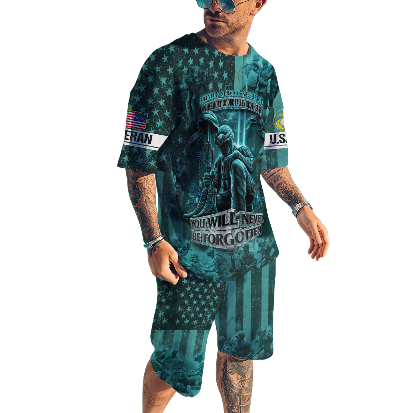 US Veteran You Will Never Be Forgotten 3D All Over Printed Unisex Shirts HN14102102