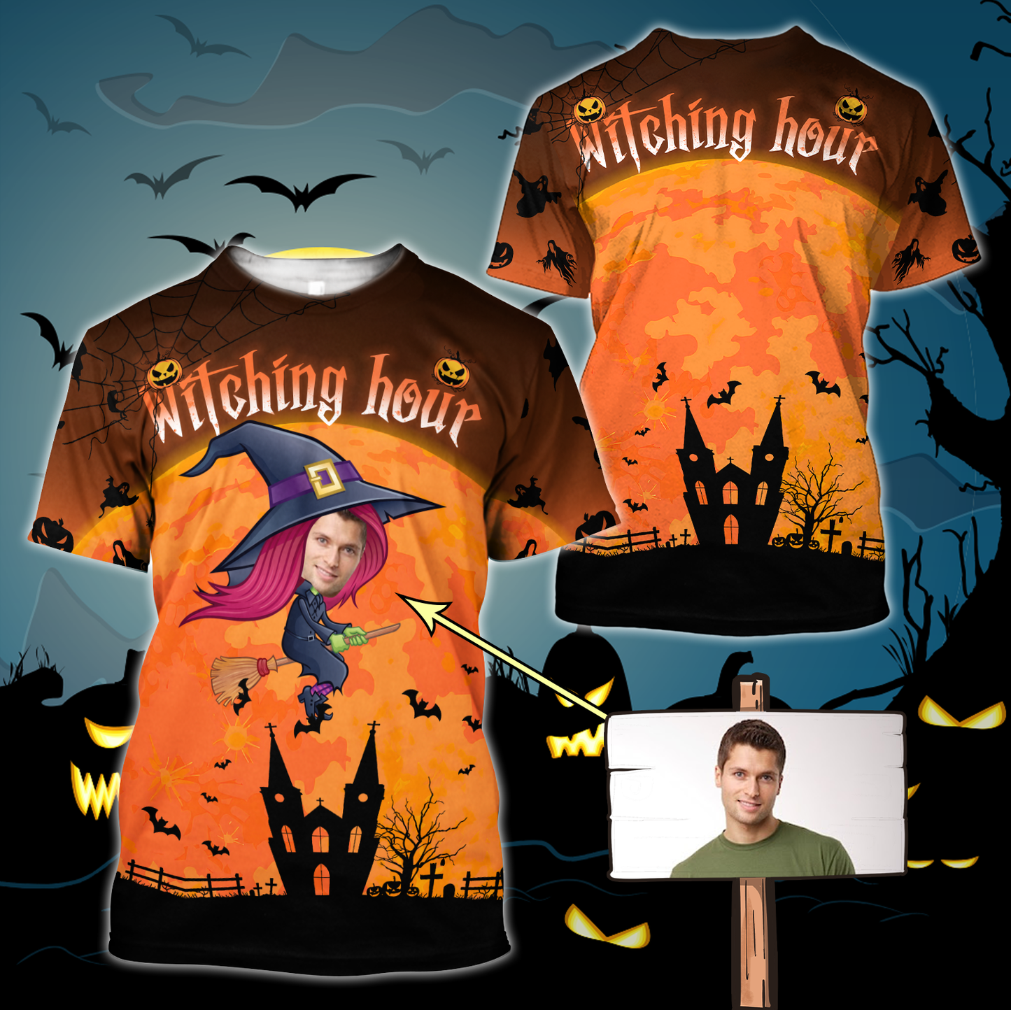 Witching Hour Personalized 3D All Over Print Shirt, Best Gift For Halloween Occasion