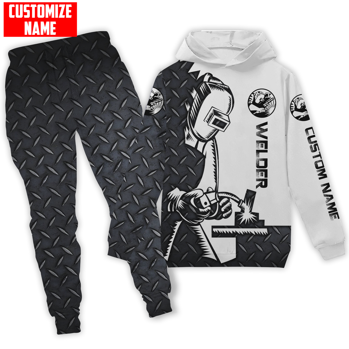 Tmarc Tee Personalized Welder Sweatpant & Hoodie Welding Combo