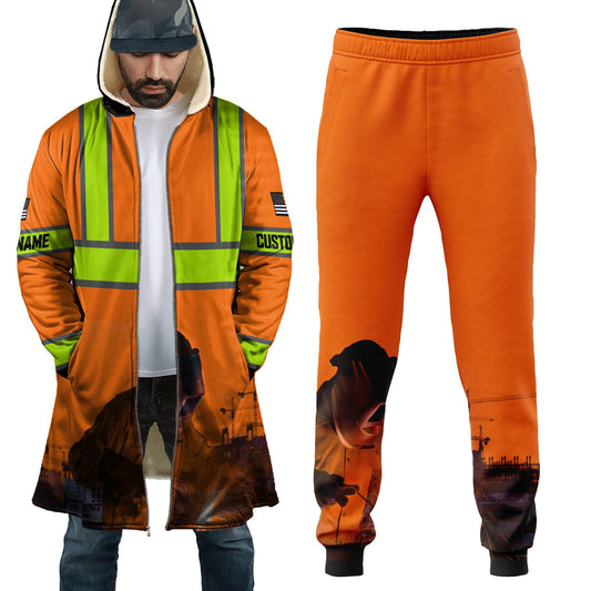 Tmarc Tee Personalized Welder 3D Printed Combo Zip Cloak & Sweatpant Welding For Winter
