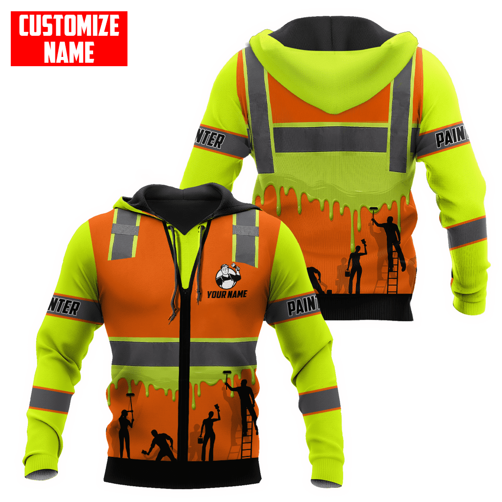 Tmarc Tee Personalized Name Painter 3D All Over Printed Unisex Shirts Safety