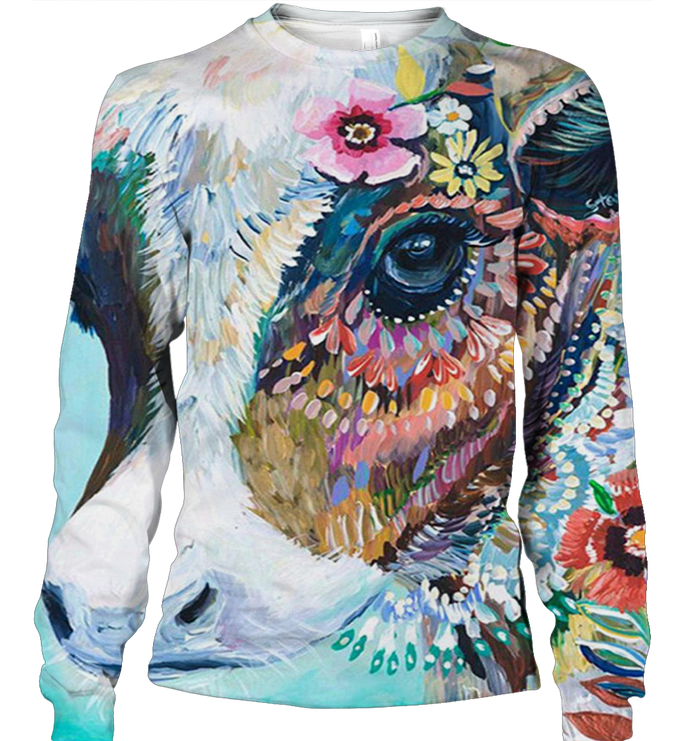 3D AOP Cow Shirt NHT051018.04-Apparel-6teenth World-Sweatshirt-S-Vibe Cosy™