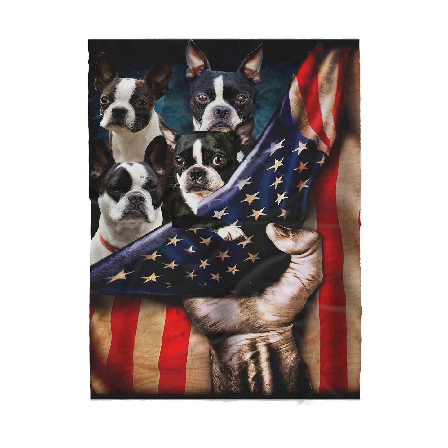 French Bulldog Sherpa Blanket