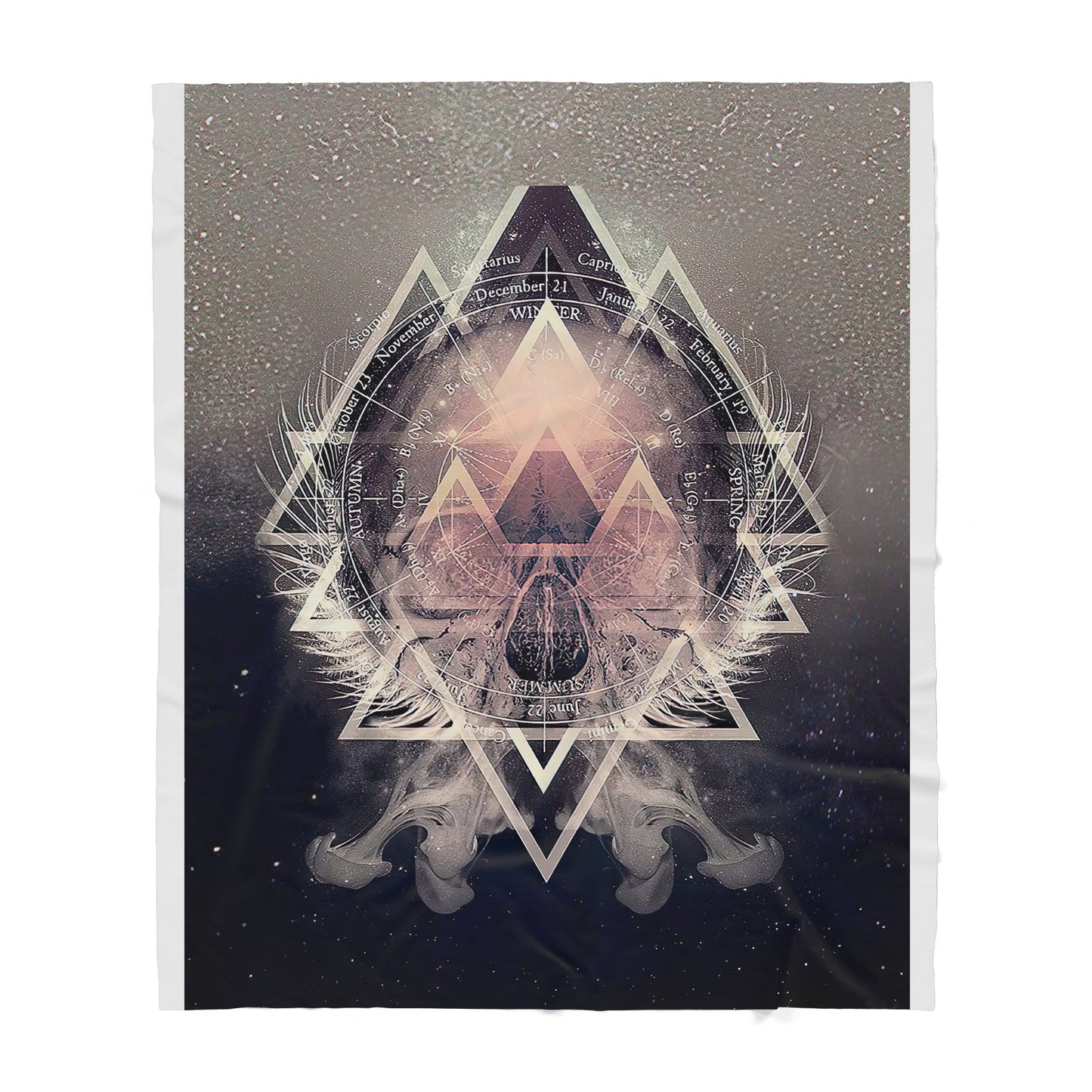 An Ideology Skull Sherpa Blanket