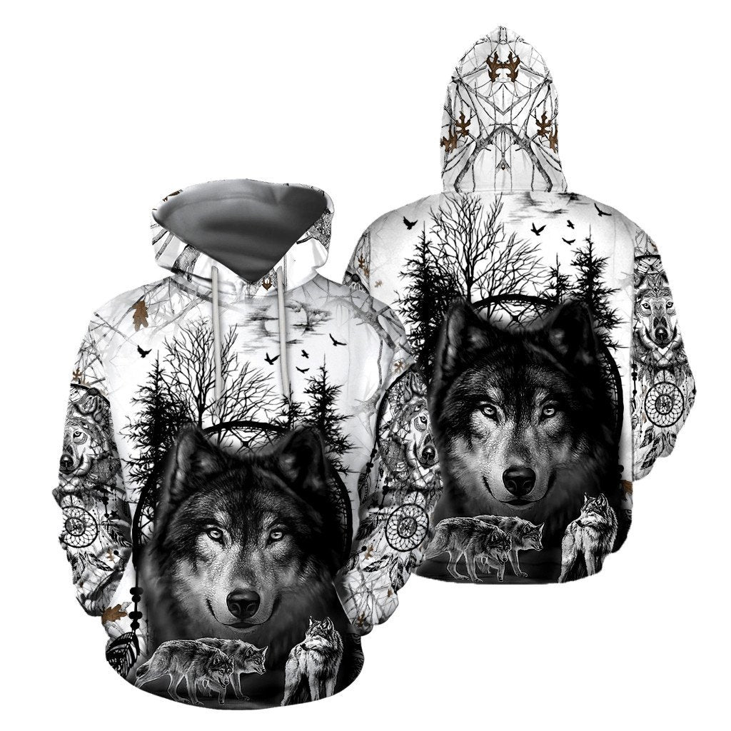 Wolf 3D All Over Printed Unisex Shirts