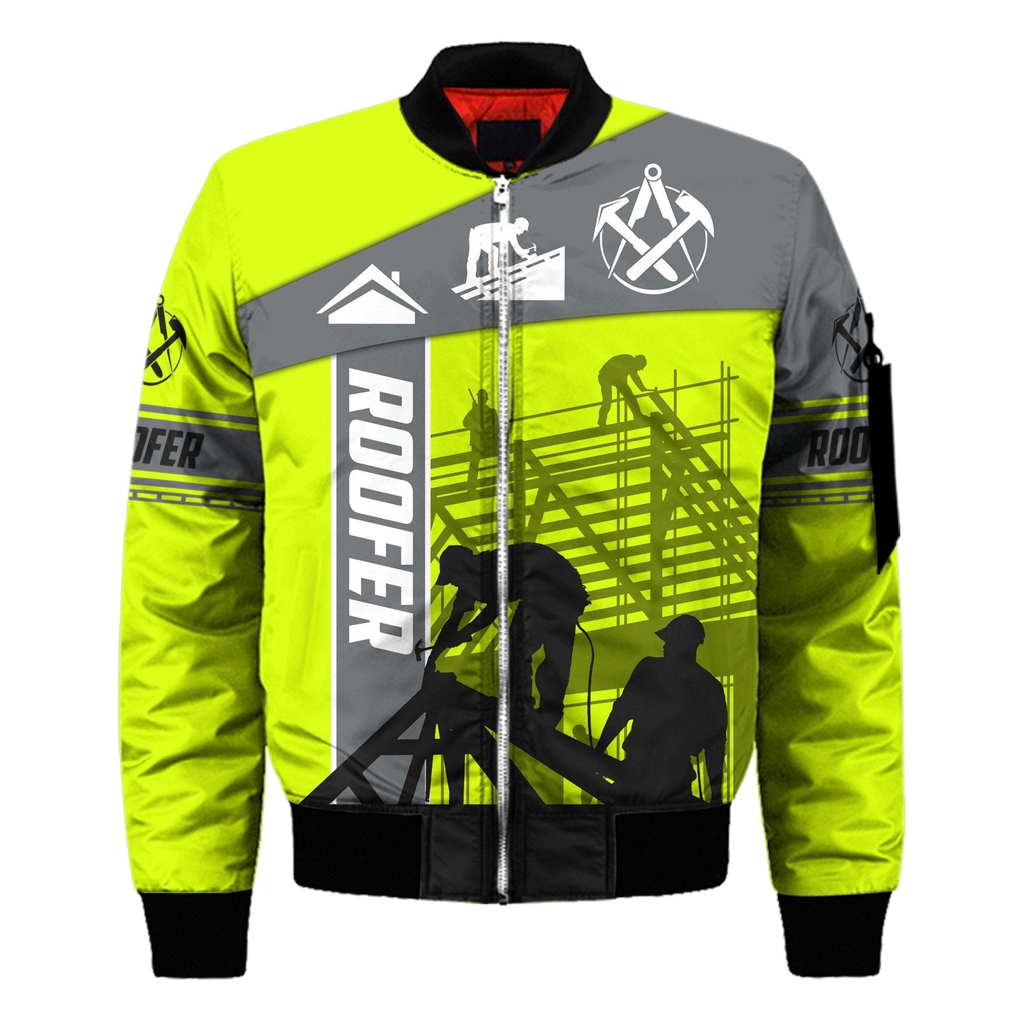 The Roofer Man Green 3D All Over Printed Shirts For Men