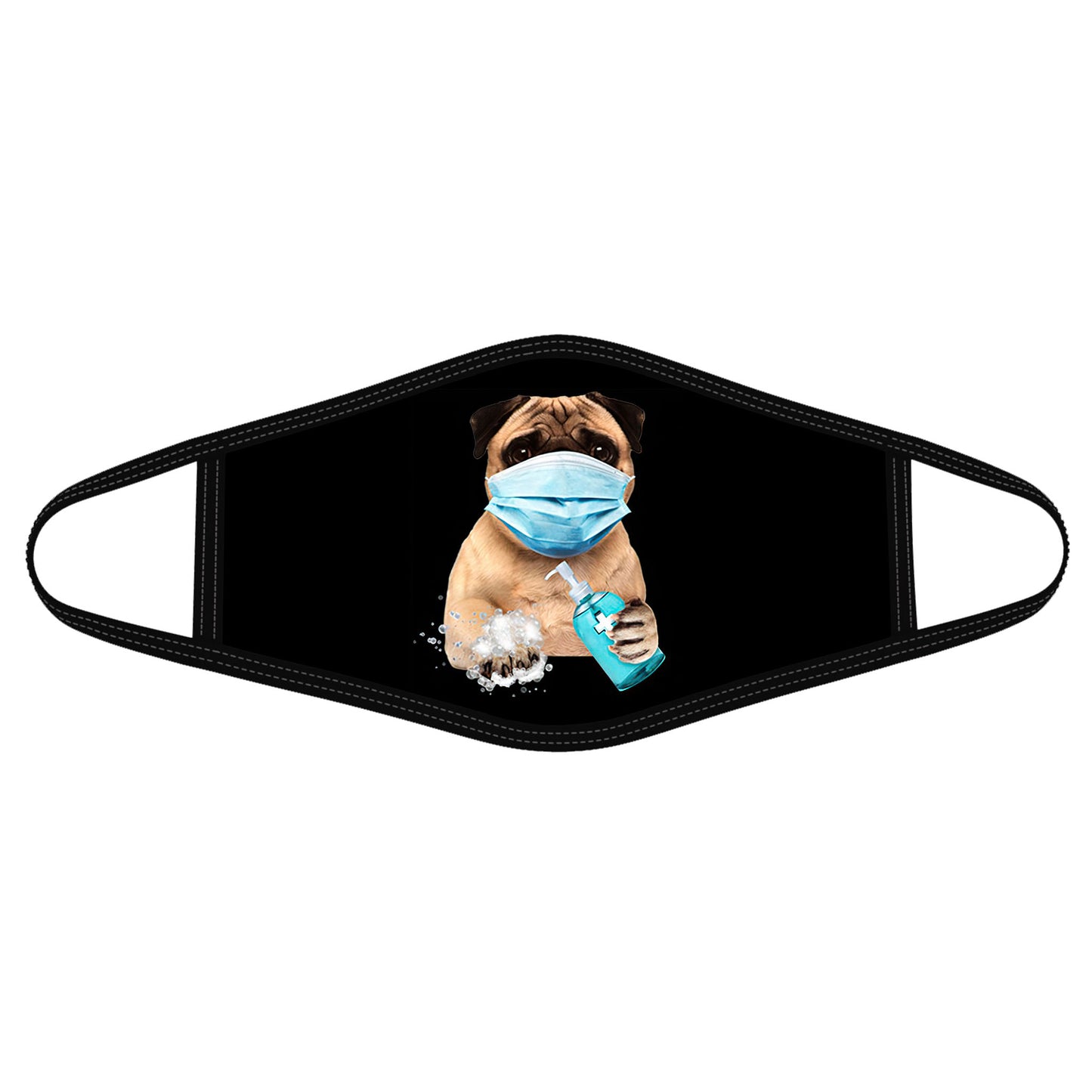 Dog Mask Pug-Face Mask-Wash Mask - Face Mask CB