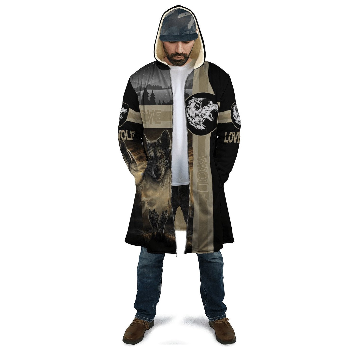 Wolf Native American 3D All Over Printed Unisex Shirts