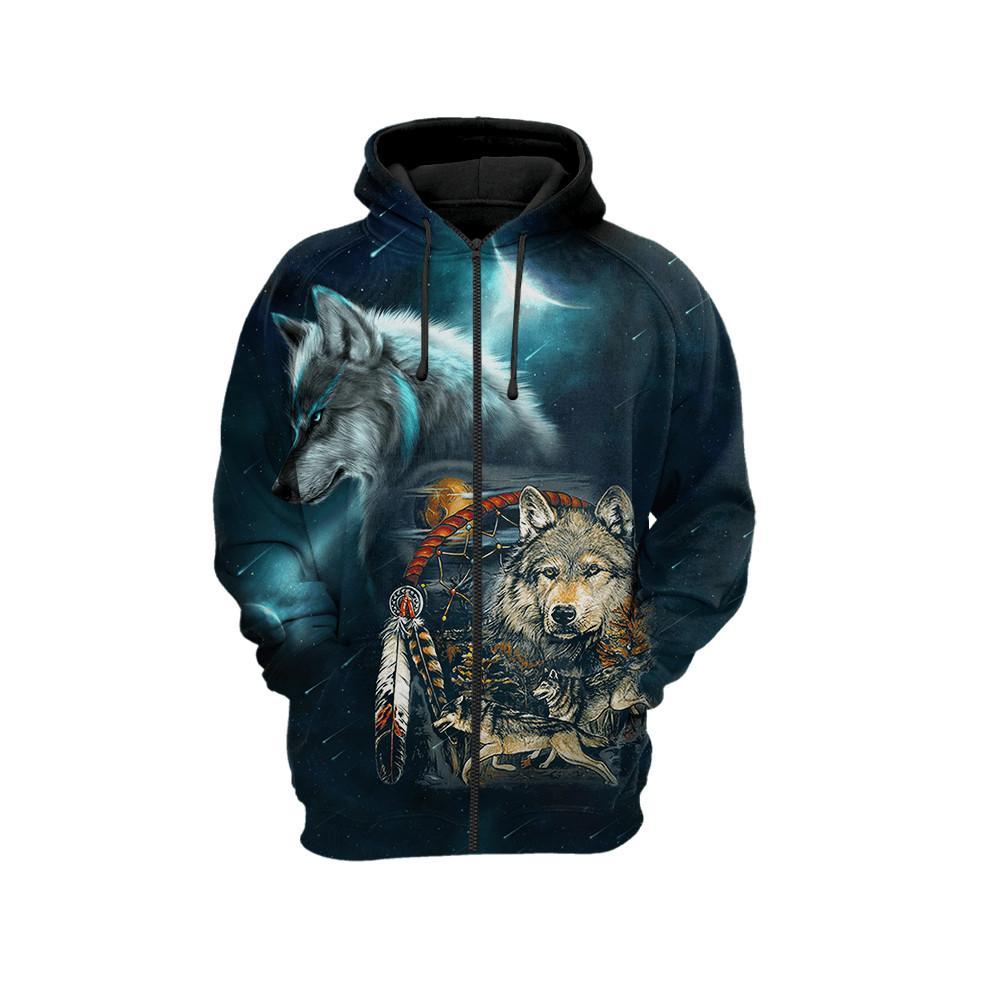 Wolf 3D All Over Printed Unisex Shirt