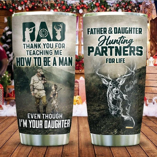 To My Dad From Daughter Stainless Steel Tumbler 20oz