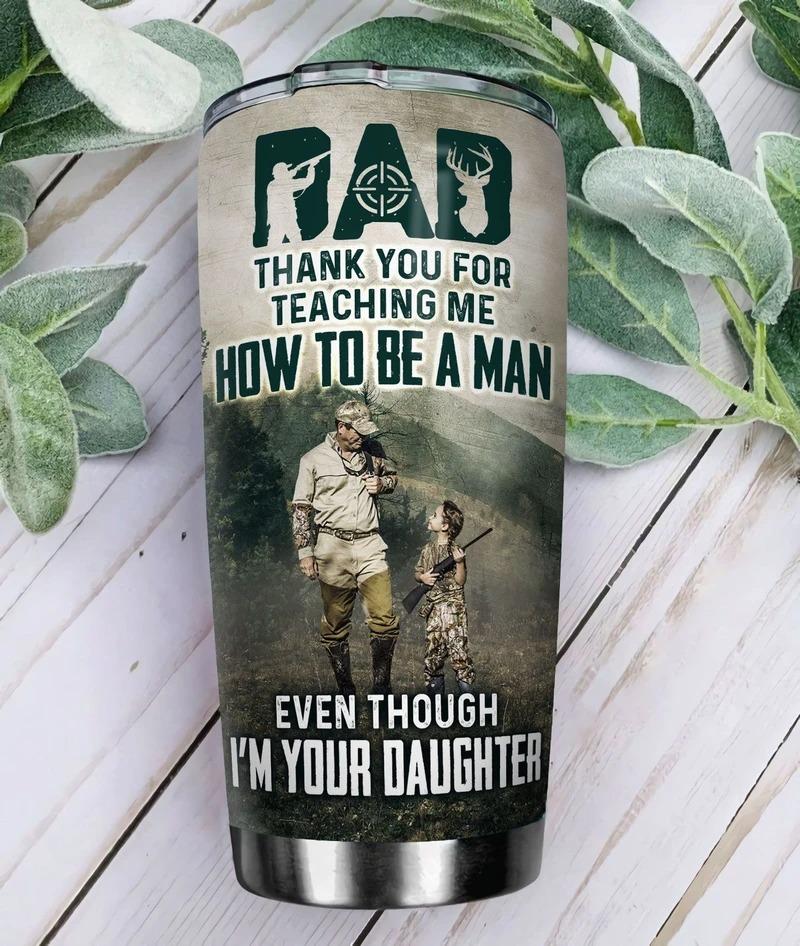 To My Dad From Daughter Stainless Steel Tumbler 20oz