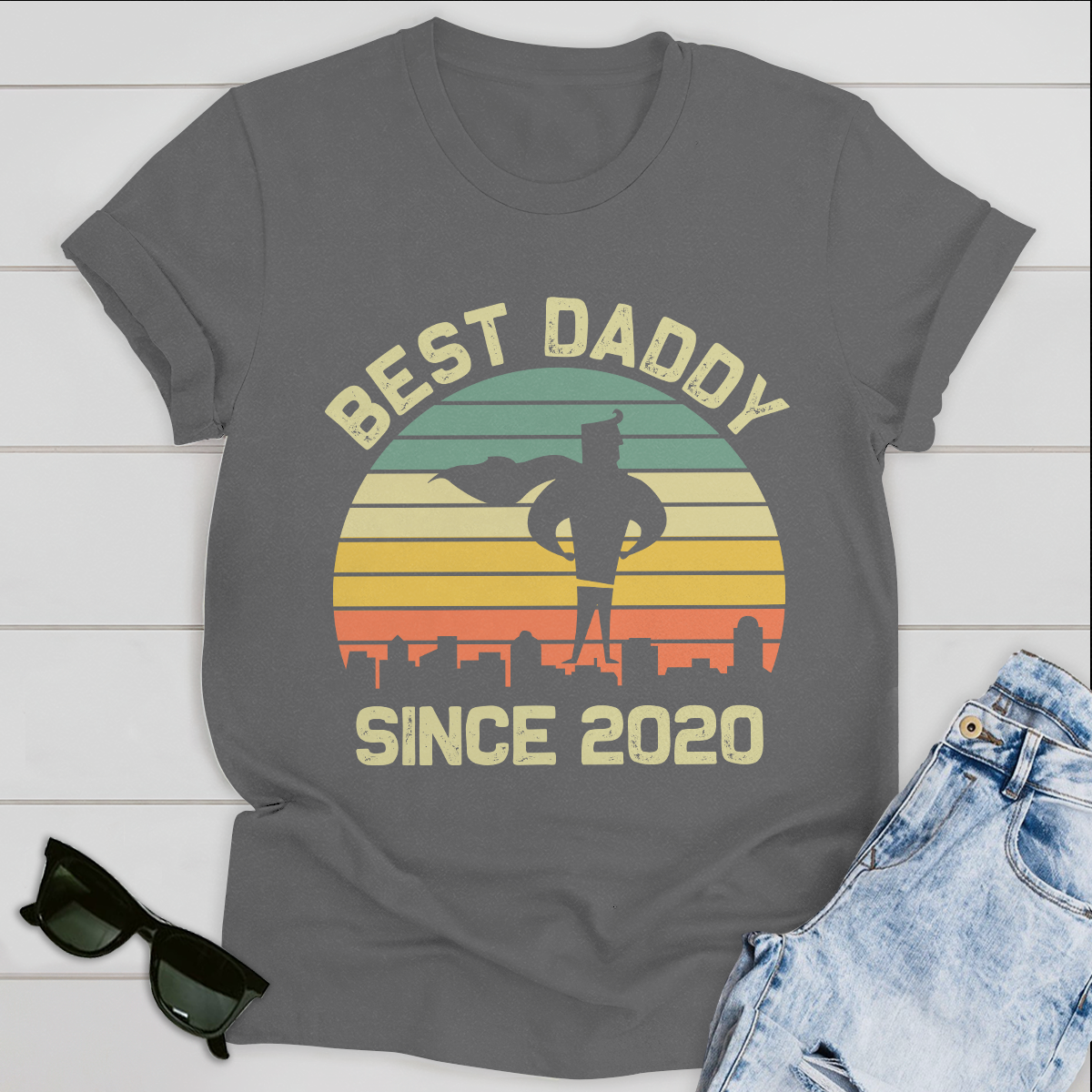 Best Daddy Since Personalized T-shirt Father's Day