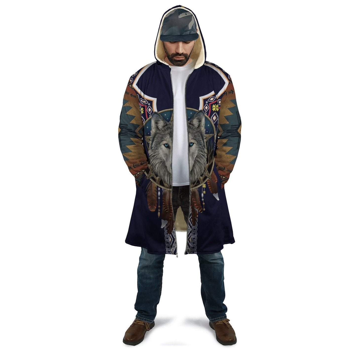 Wolf Native American 3D All Over Printed Unisex Shirts