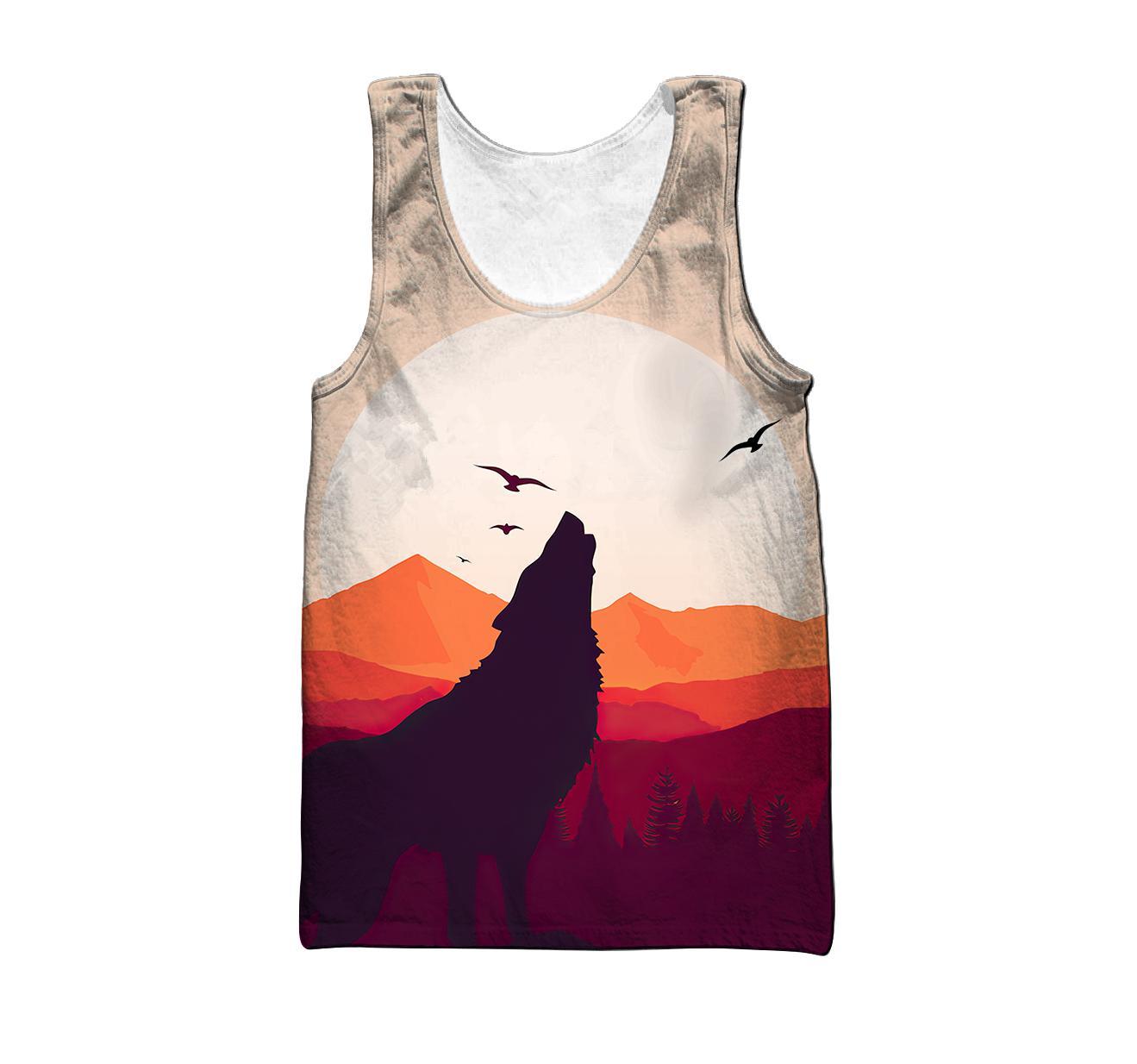 Wolf 3D All Over Printed Unisex Shirt